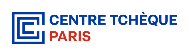 logo centre tchèque paris en bleu et rouge