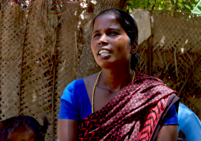 Portrait d'une femme indienne