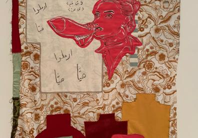 Encre et broderie sur textile