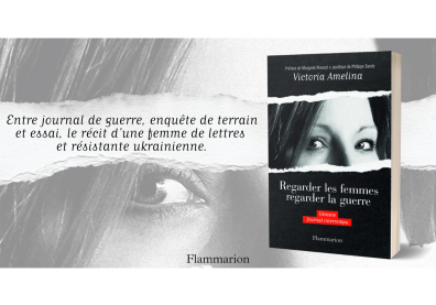 Couverture d'un livre en noir et blanc et avec les yeux d'une femme
