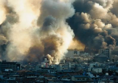 image des explosions au Japon à cause du gaz sarin