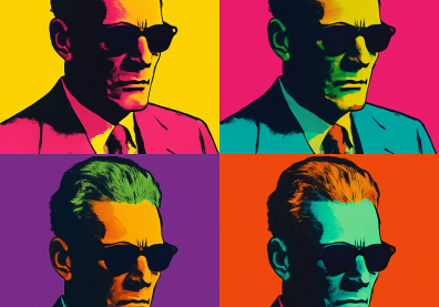 Taha Hussein style Warhol 