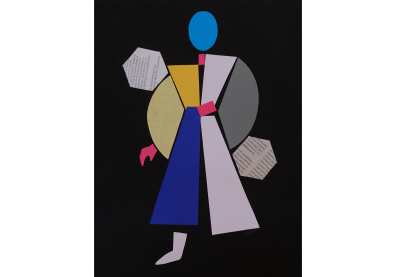 Pièces découpées de couleurs différentes 