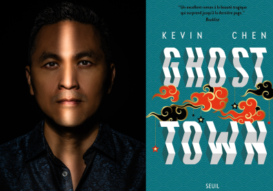 Portrait de Kevin Chen (陳思宏) / Couverture de l'ouvrage "Ghost Town"