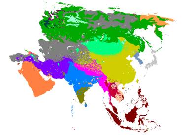 Carte de l'Asie 