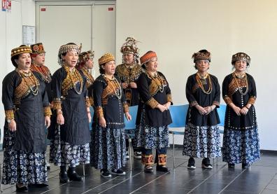 Troupe Puljetji : femmes paiwan originaires de Taïwan en costume traditionnel, à l'Inalco, 2026
