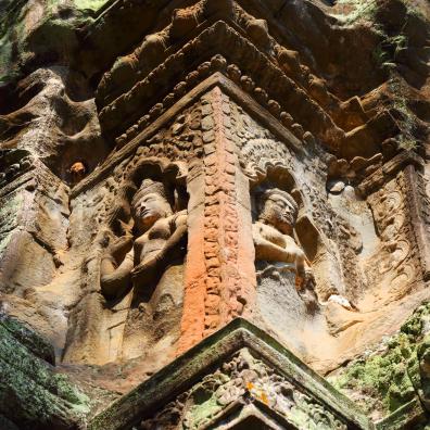 Bas-reliefs du temple Angkor Wat, Siem Reap (Cambodge)
