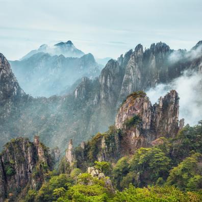 Monts Huang, province d'Anhui en Chine