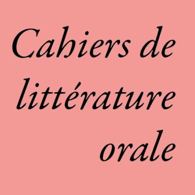vignette couverture Cahiers de littérature orale