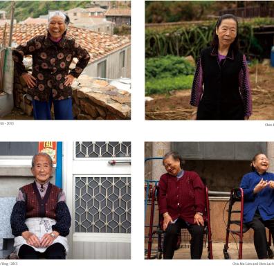 4 portraits de personnes asiatiques