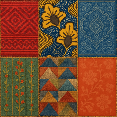 Patchwork de tissus 