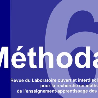 Couverture de la revue Méthodal 6 (2026).