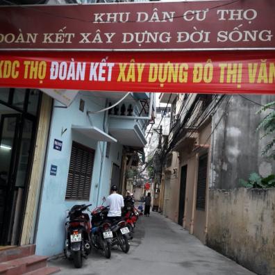 Ruelle quartier résidentielle Thọ à Hà Nội.