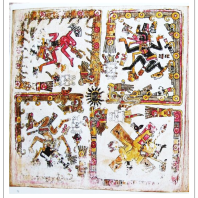 Aztèque - Figure 10 : Codex Borgia, Planche 72.