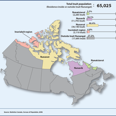 Population inuit en 2016.