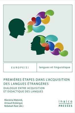Couverture du livre Premières étapes dans l'acquisition des langues