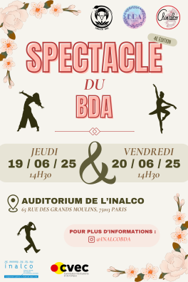 Affiche spectacle BDA 2025