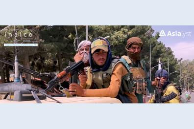 Combattants talibans à Kaboul, 17 août 2021 