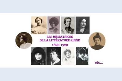 Montage de photos de femmes artistes russes (1890-1920)