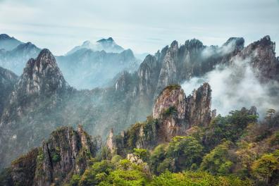Monts Huang, province d'Anhui en Chine