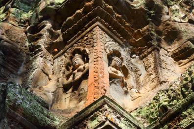 Bas-reliefs du temple Angkor Wat, Siem Reap (Cambodge)