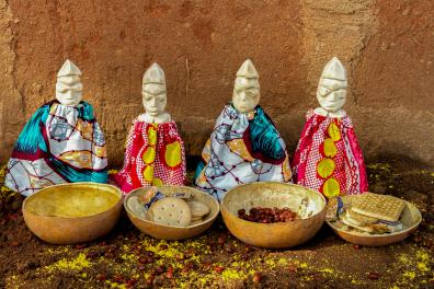 Statuettes utilisées pour le culte des jumeaux, Bénin