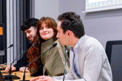Martin Hardy, Lysa Devillard et Jonathan Guillouet, 3 étudiants en persan à l'Inalco