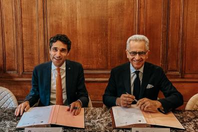 David Morizot, président de la Société de l'Histoire des Français de Chine et Philippe Advani, président de la Fondation Inalco