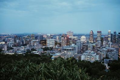Vue aérienne de Montreal