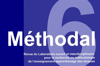 Couverture de la revue Methodal 6 (2026).