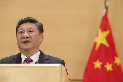 Xi Jinping President of the People's Republic of China speak's at a United Nations Office at Geneva. 18 january 2017. UN Photo