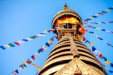 Swayambhu Maha Chaitya, Katmandou, Népal