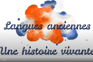 Madalina JOUBERT - Ecran vidéo - Enseignement des langues anciennes