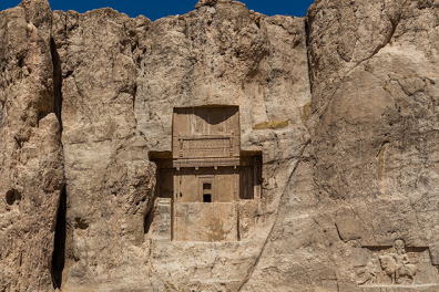 Vue panoramique du site de Naqsh-e Rostam, Fârs, Iran