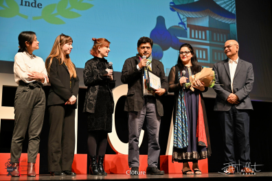 Remise du prix Inalco au réalisateur indien Praveen Morchhale