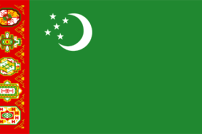 Turkménistan drapeau.