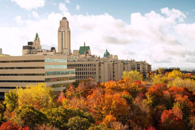 Université de Montréal (UdeM) sous les couleurs d’automne (DR)