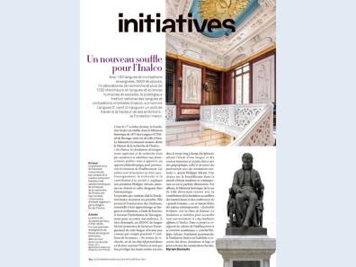 Fondation Inalco dans Connaissance des Arts