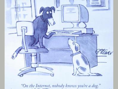 A. Steiner - dessin - On the Internet, nobody knows you're a dog.