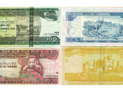 Billets éthiopiens en Birr ETB (coll. Ronny Meyer)