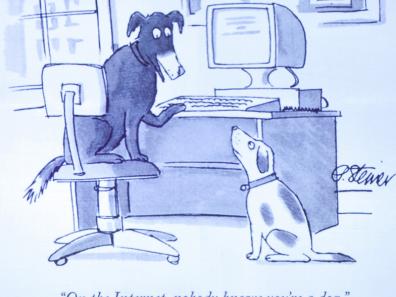 A. Steiner - dessin - On the Internet, nobody knows you're a dog.