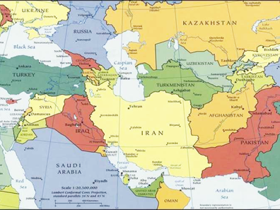 Carte de la turcophonie.