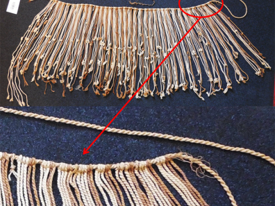 Quechua - Figure 3. Quipu Inca provenant de Nazca organisé en sériation des couleurs. Musée du Quai Branly, réf. 71.1964.19.1.5.  (Photo C. Gonzalez).