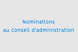 Visuel Nominations au Conseil d'administration