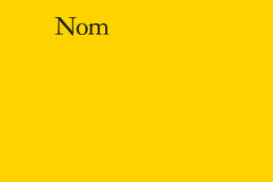 Couverture du livre "Nom"