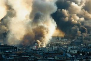 image des explosions au Japon à cause du gaz sarin