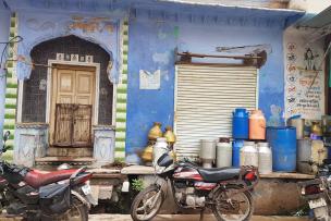 Scène de la vie quotidienne en Inde