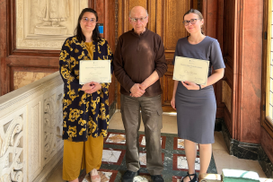Lauréates du Prix Léon Skop et Fela Rosenbaum 2025 : Aurore Tirard (Inalco) et Daria Vakhrushova (Ludwig-Maximilians-Universität München)) 