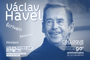Affiche du 90e anniversaire de la naissance de Vaclav Havel