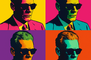 Taha Hussein style Warhol Taha Hussein